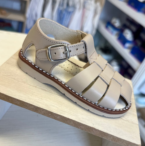 Camel Leather Sandals