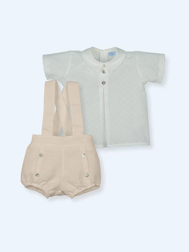 Leopold Linen Overall Set (6M)