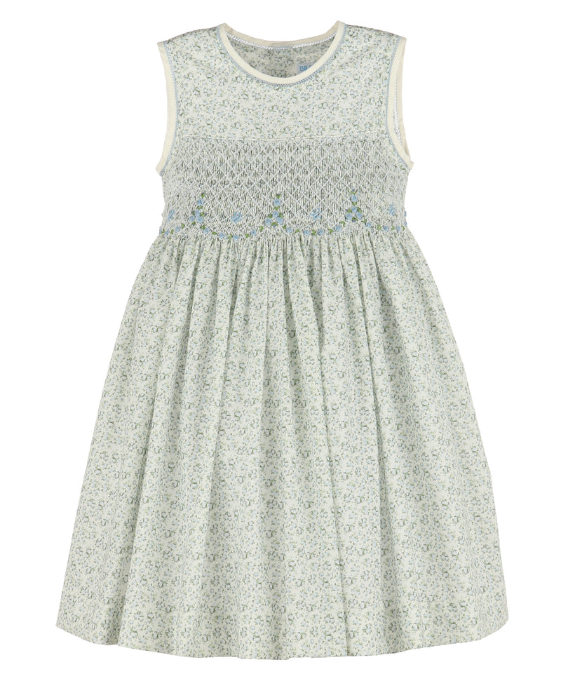 Genevieve Blue Smock Dress