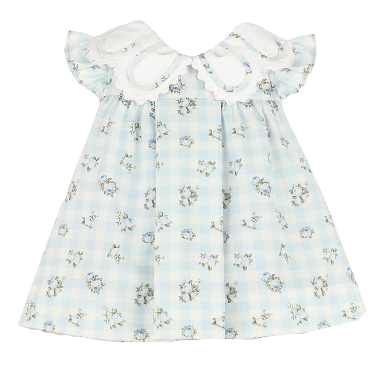 Monique Blue floral Dress