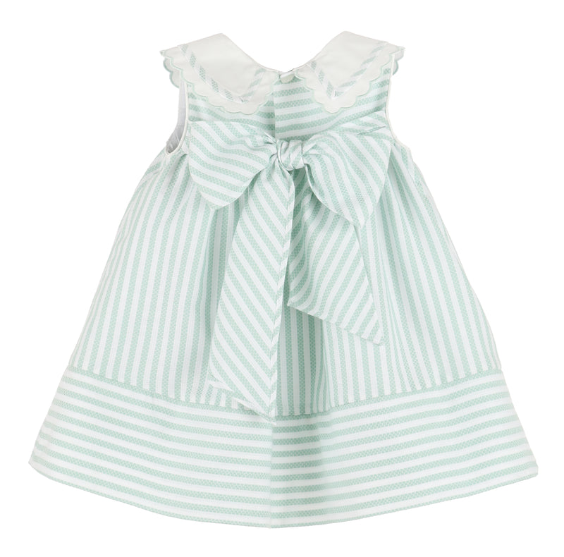 Gemma Green Stripes Dress