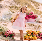 Eloisa Pink Satin Dress