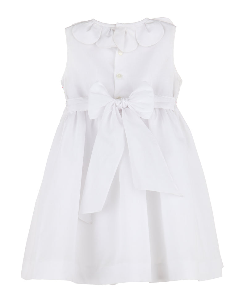 Eleonor White Smock Dress