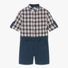 Mikel Navy Tartan Set