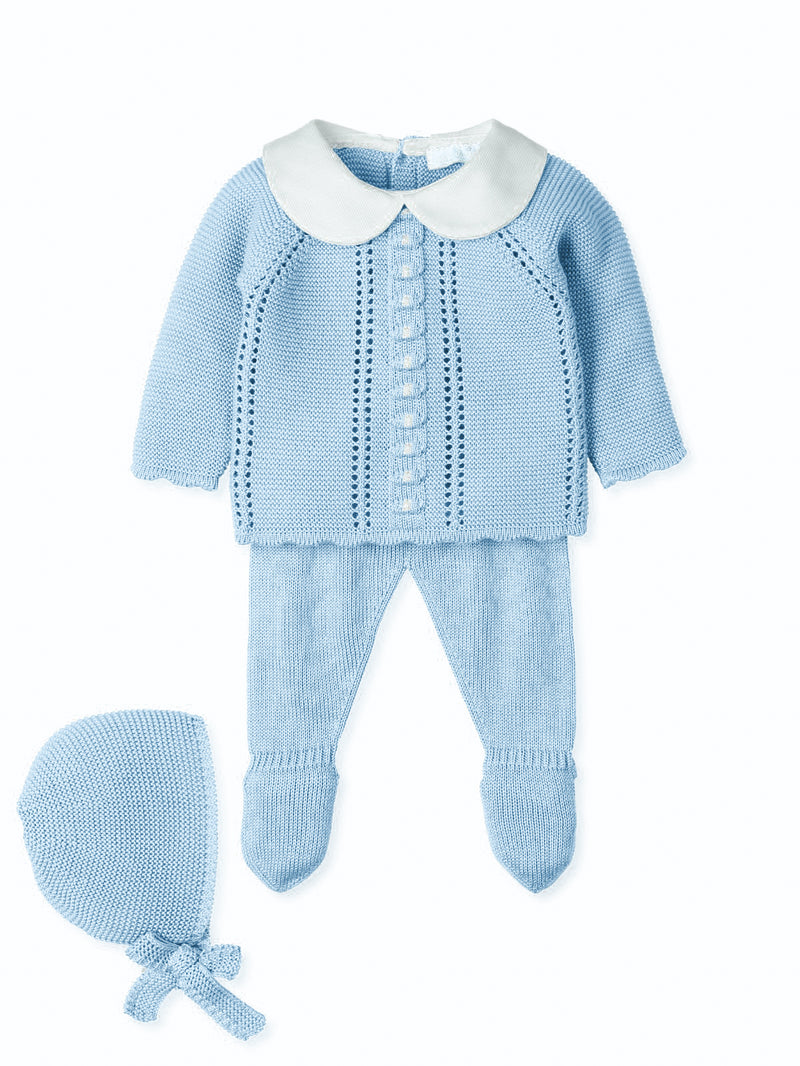 Said Light Blue Knit Set