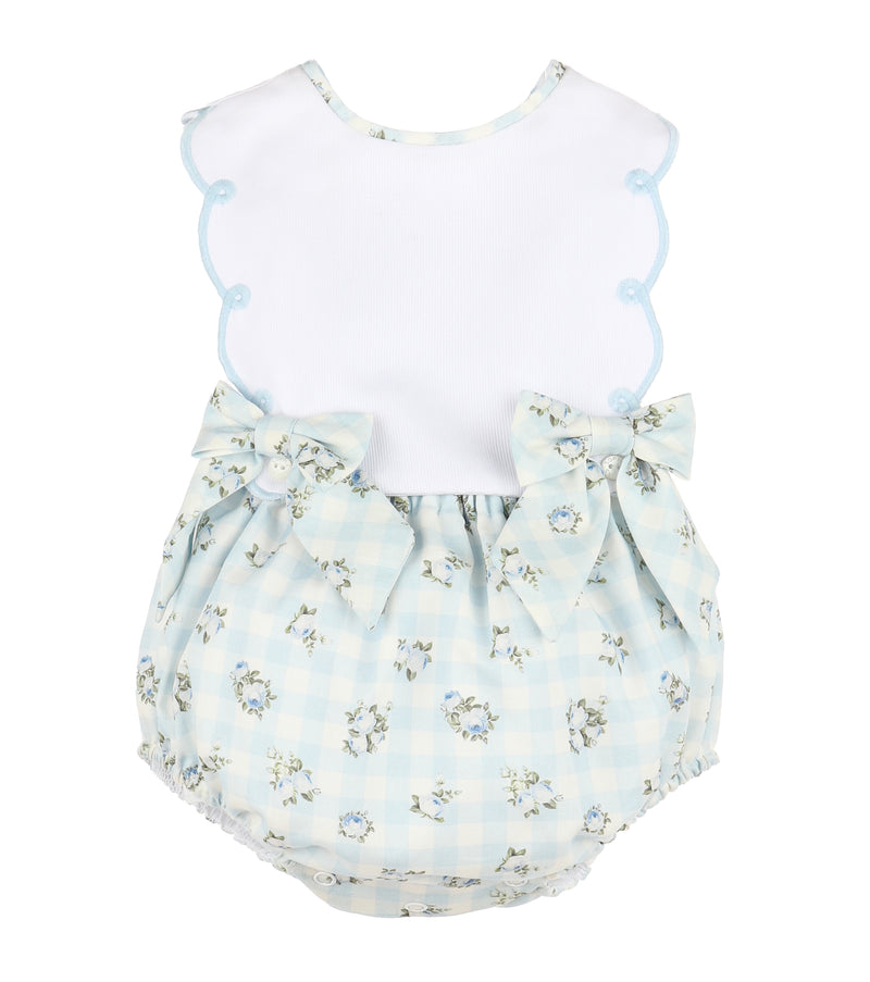 Amelie Blue Floral Romper