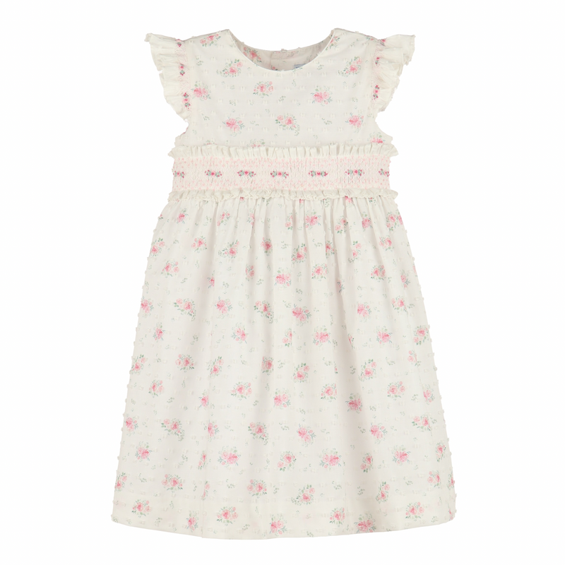 Gianna Swiss Floral Flutter Dress