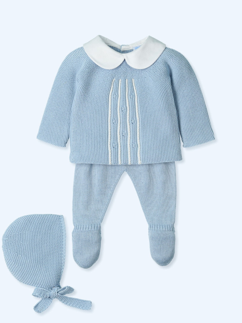Abel Dusty Blue Knit Set