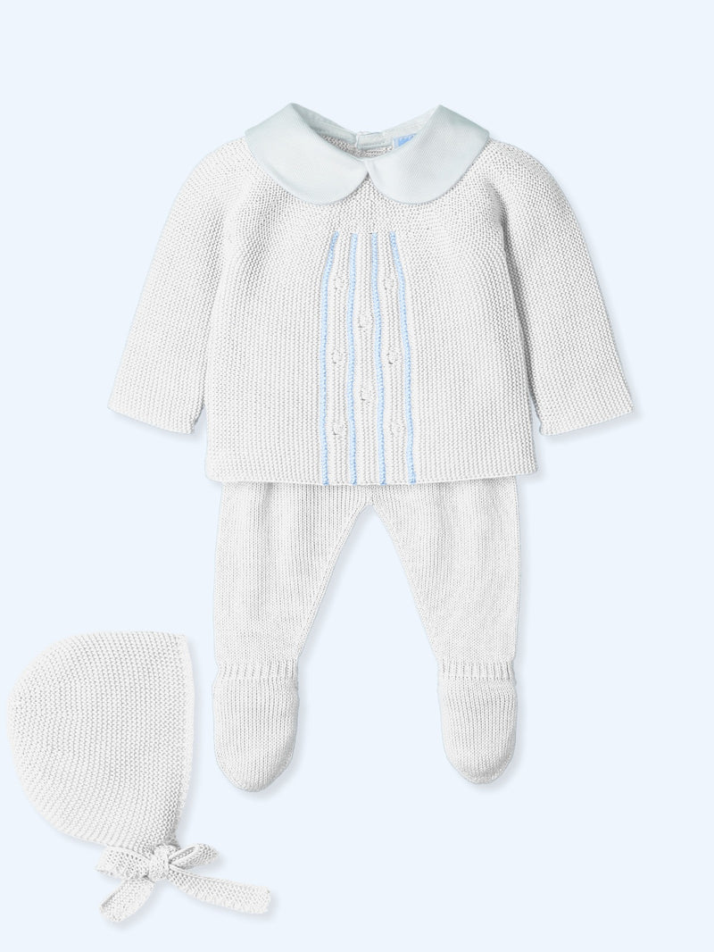 Milo White Knit Set