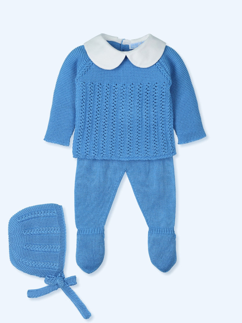 Lucas Sky Blue Knit Set