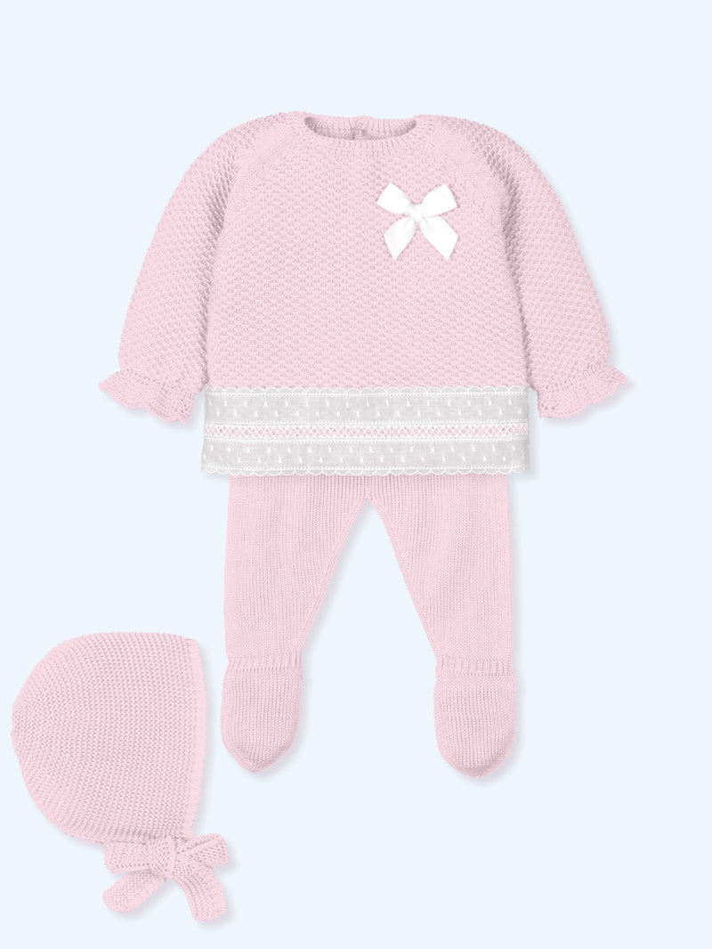 Olivia Baby Pink Knit Set