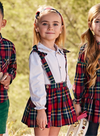 Alaina Red Tartan Dress