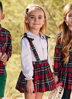 Alaina Red Tartan Dress