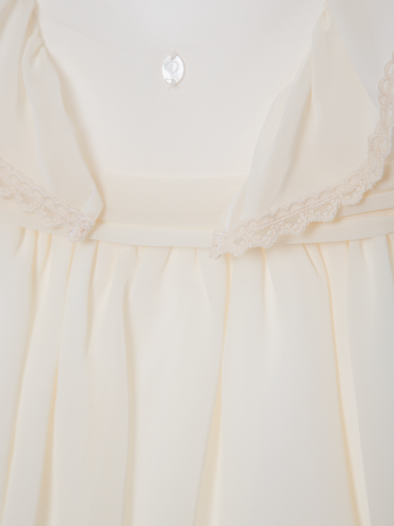 Emily Ivory Chiffon Dress