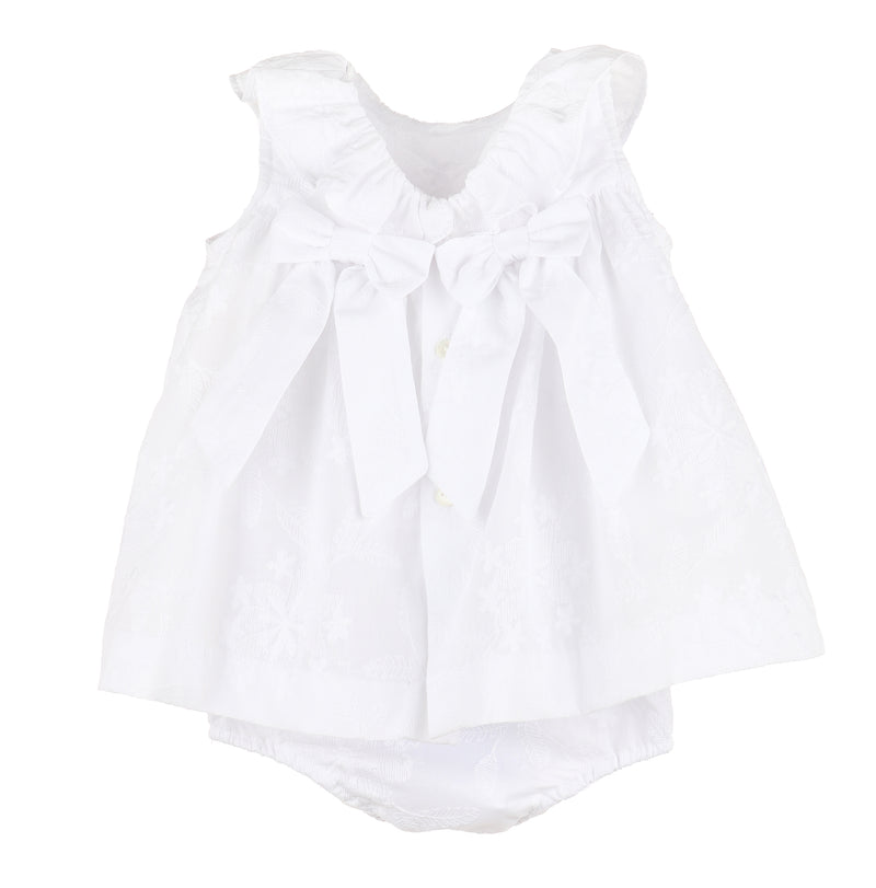 Bree Eyelet Ruffle Dress Set
