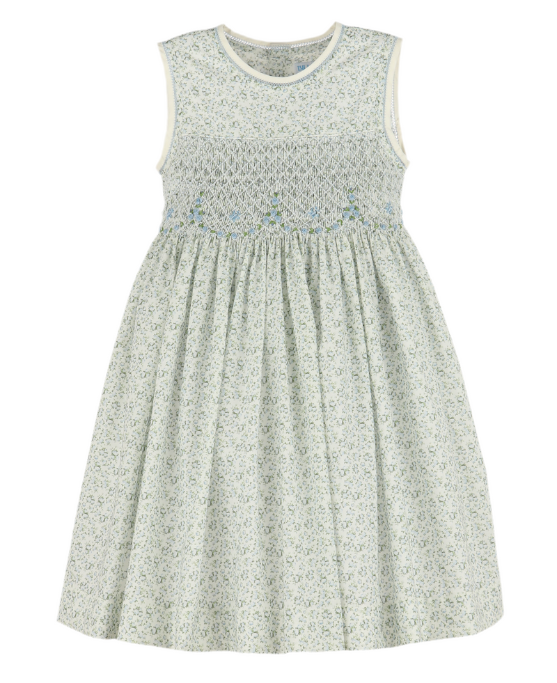 Genevieve Blue Smock Dress