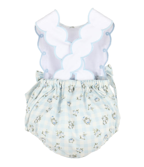 Amelie Blue Floral Romper