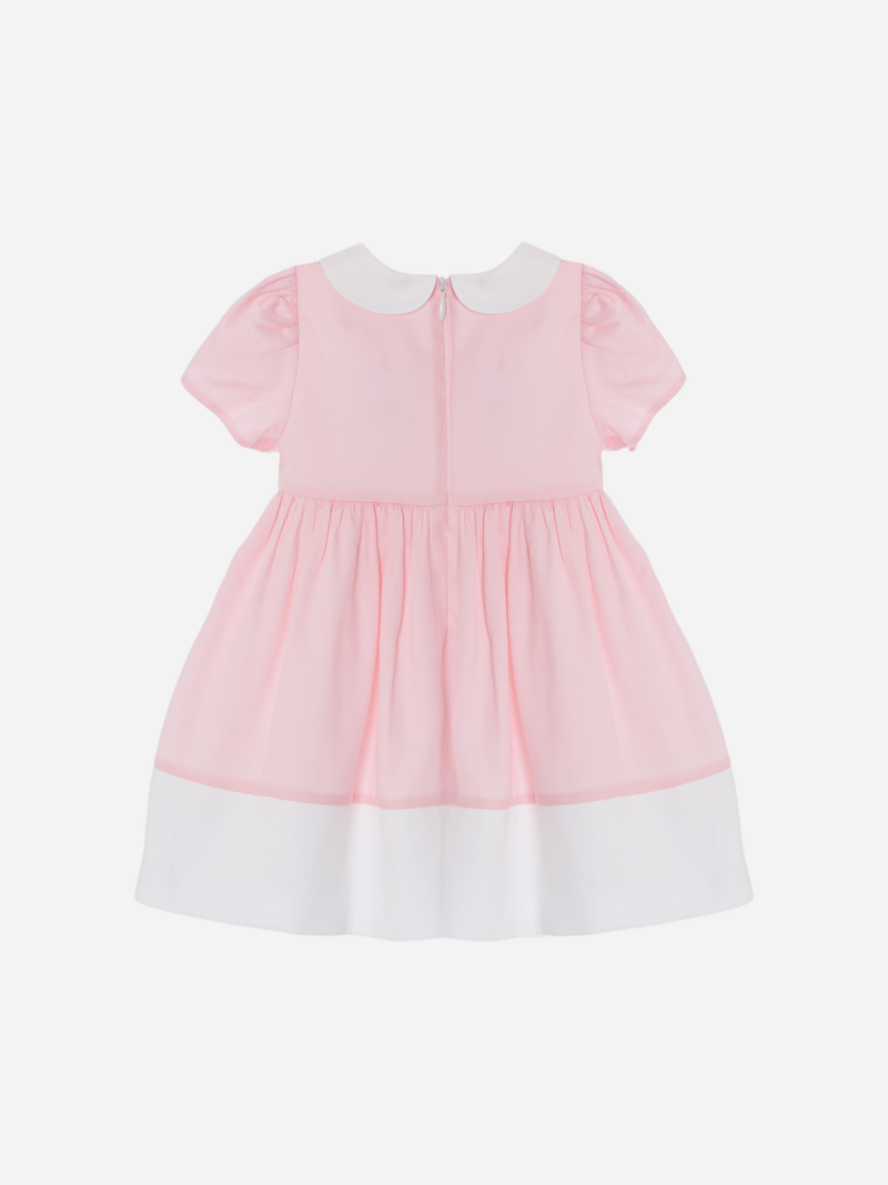Eloisa Pink Satin Dress