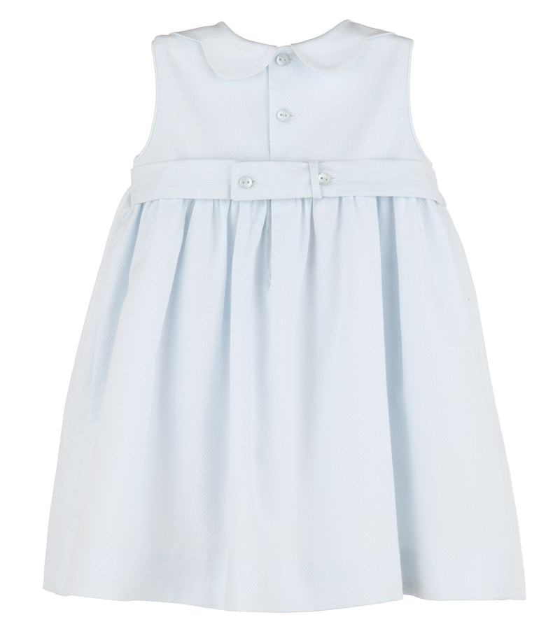 Susan Light Blue Smocked Dress