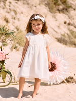 Emily Ivory Chiffon Dress