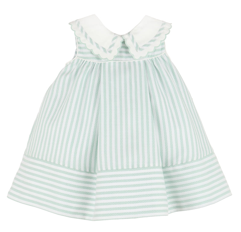 Gemma Green Stripes Dress