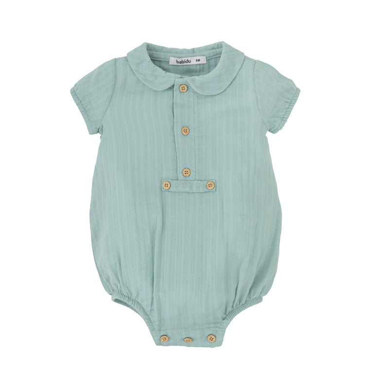 Benjamin Teal
Solid Romper (3M)