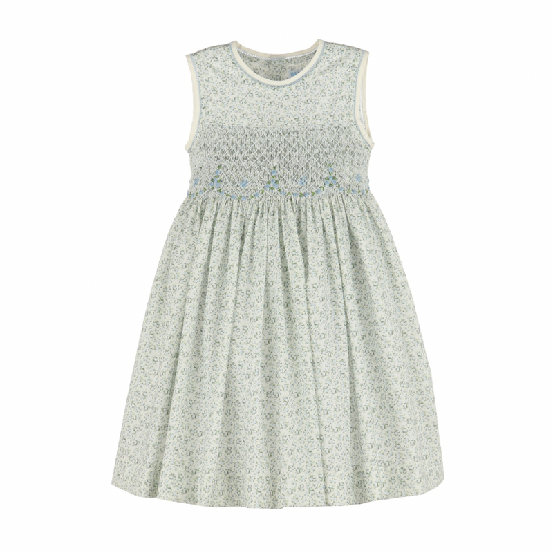 Genevieve Blue Smock Dress