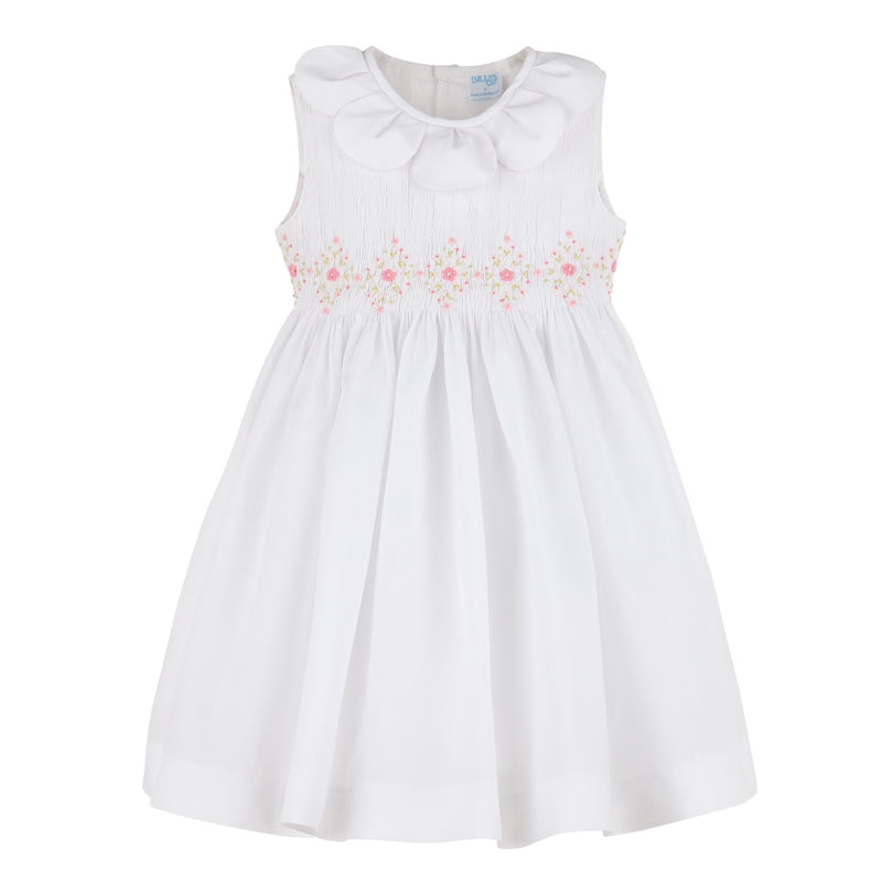 Eleonor White Smock Dress