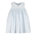 Susan Light Blue Smocked Dress